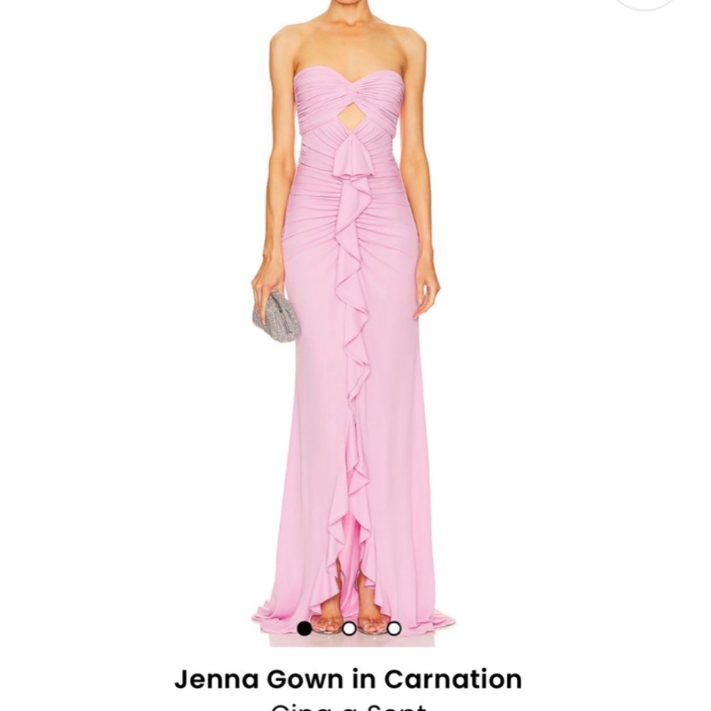 Jenna Pink Strapless Gown